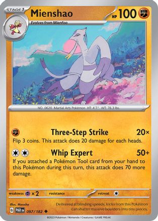 Mienshao - 097/182 97  - Uncommon - SV04: Paradox Rift