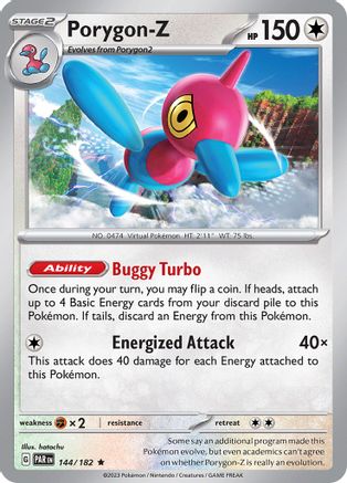 Porygon-Z 144 Holofoil - Rare - SV04: Paradox Rift