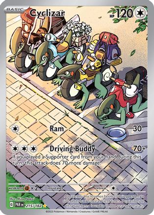 Cyclizar - 215/182 215 Holofoil - Illustration Rare - SV04: Paradox Rift