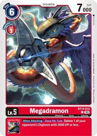 Megadramon (BT14-015)  Common - Blast Ace