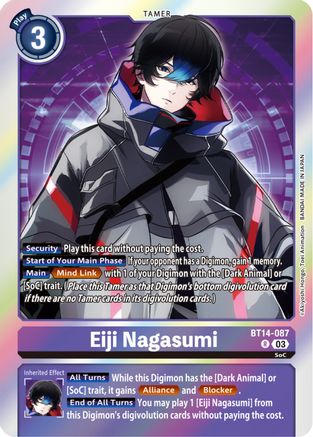 Eiji Nagasumi (BT14-087) Foil Rare - Blast Ace
