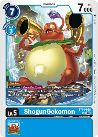 ShogunGekomon (BT14-028)  Uncommon - Blast Ace