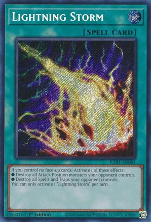 Lightning Storm (Secret Rare) (RA01-EN061) - Secret Rare - 25th Anniversary Rarity Collection