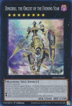 Dingirsu, the Orcust of the Evening Star (RA01-EN040) - Super Rare - 25th Anniversary Rarity Collection