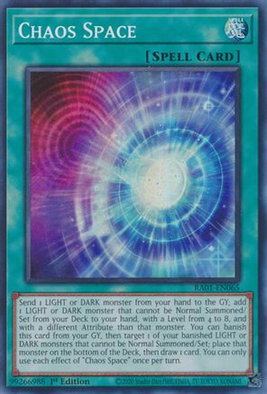 Chaos Space (RA01-EN065) - Super Rare - 25th Anniversary Rarity Collection