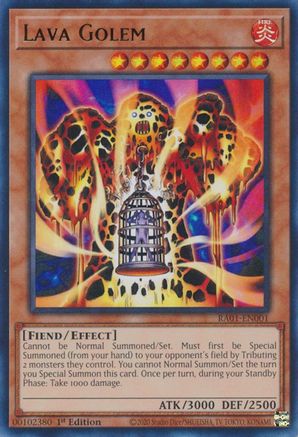 Lava Golem (UR) (RA01-EN001) - Ultra Rare - 1st Edition - 25th Anniversary Rarity Collection