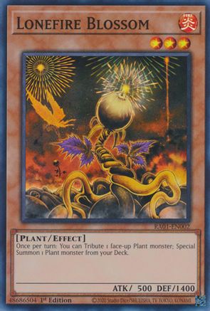 Lonefire Blossom (RA01-EN002) - Super Rare - 1st Edition - 25th Anniversary Rarity Collection