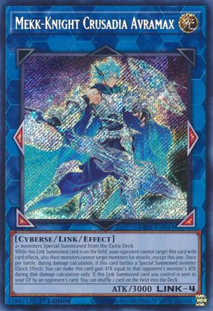 Mekk-Knight Crusadia Avramax (Secret Rare) (RA01-EN044) - Secret Rare - 25th Anniversary Rarity Collection