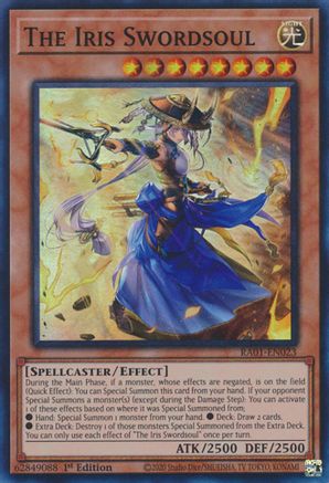The Iris Swordsoul (RA01-EN023) - Super Rare - 1st Edition - 25th Anniversary Rarity Collection