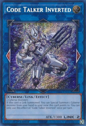 Code Talker Inverted (Secret Rare) (RA01-EN045) - Secret Rare - 25th Anniversary Rarity Collection