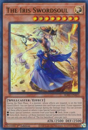 The Iris Swordsoul (UR) (RA01-EN023) - Ultra Rare - 1st Edition - 25th Anniversary Rarity Collection