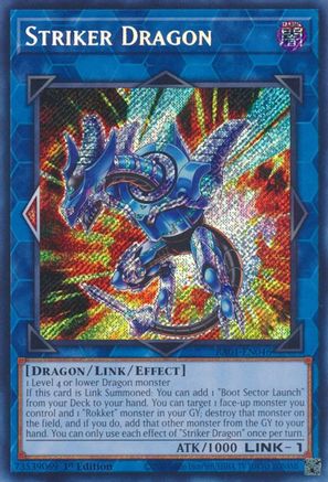 Striker Dragon (Secret Rare) (RA01-EN046) - Secret Rare - 25th Anniversary Rarity Collection