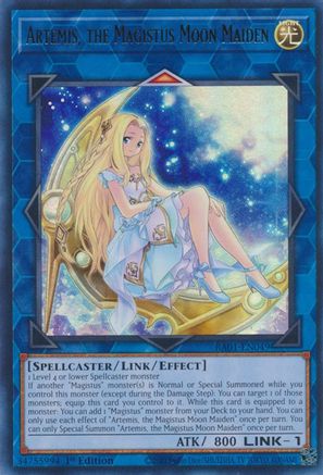 Artemis, the Magistus Moon Maiden (UR) (RA01-EN049) - Ultra Rare - 25th Anniversary Rarity Collection