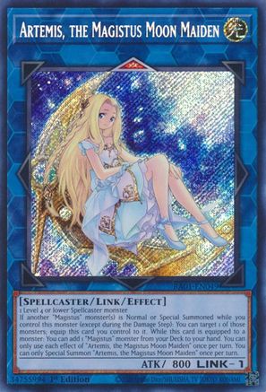 Artemis, the Magistus Moon Maiden (Secret Rare) (RA01-EN049) - Secret Rare - 25th Anniversary Rarity Collection