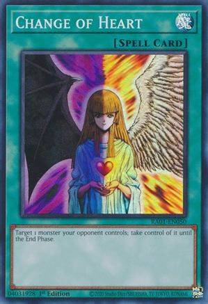 Change of Heart (RA01-EN050) - Super Rare - 1st Edition - 25th Anniversary Rarity Collection