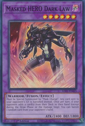 Masked HERO Dark Law (RA01-EN025) - Super Rare - 25th Anniversary Rarity Collection