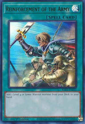 Reinforcement of the Army (UR) (RA01-EN051) - Ultra Rare - 25th Anniversary Rarity Collection