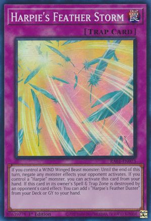 Harpie's Feather Storm (RA01-EN073) - Super Rare - 1st Edition - 25th Anniversary Rarity Collection
