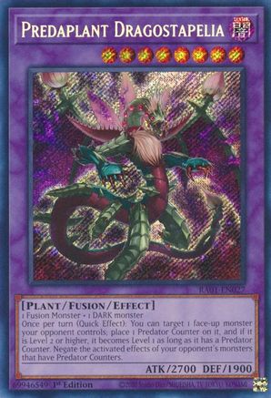 Predaplant Dragostapelia (Secret Rare) (RA01-EN027) - Secret Rare - 1st Edition - 25th Anniversary Rarity Collection
