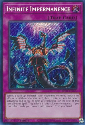 Infinite Impermanence (Secret Rare) (RA01-EN075) - Secret Rare - 1st Edition - 25th Anniversary Rarity Collection