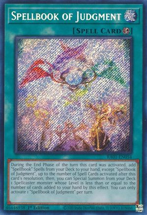 Spellbook of Judgment (Secret Rare) (RA01-EN054) - Secret Rare - 25th Anniversary Rarity Collection