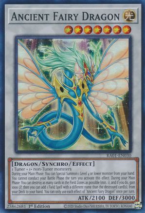 Ancient Fairy Dragon (RA01-EN030) - Super Rare - 1st Edition - 25th Anniversary Rarity Collection