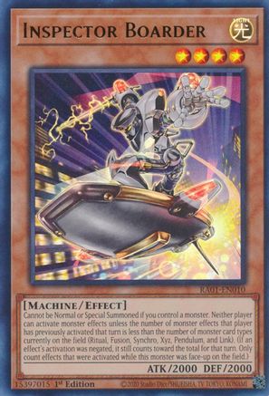 Inspector Boarder (UR) (RA01-EN010) - Ultra Rare - 1st Edition - 25th Anniversary Rarity Collection