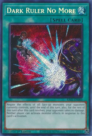 Dark Ruler No More (Secret Rare) (RA01-EN060) - Secret Rare - 1st Edition - 25th Anniversary Rarity Collection