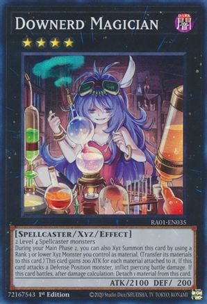 Downerd Magician (RA01-EN035) - Super Rare - 1st Edition - 25th Anniversary Rarity Collection