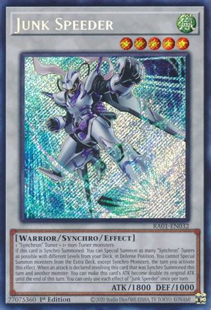 Junk Speeder (Secret Rare) (RA01-EN032) - Secret Rare - 1st Edition - 25th Anniversary Rarity Collection