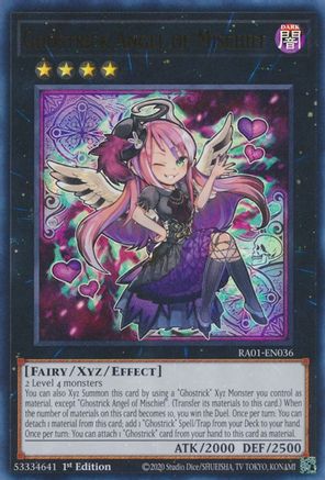 Ghostrick Angel of Mischief (UR) (RA01-EN036) - Ultra Rare - 1st Edition - 25th Anniversary Rarity Collection