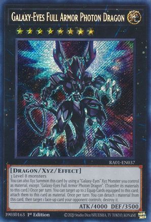 Galaxy-Eyes Full Armor Photon Dragon (Secret Rare) (RA01-EN037) - Secret Rare - 25th Anniversary Rarity Collection