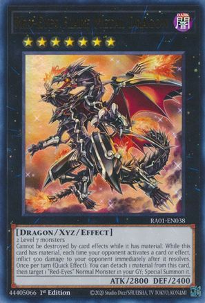 Red-Eyes Flare Metal Dragon (UR) (RA01-EN038) - Ultra Rare - 1st Edition - 25th Anniversary Rarity Collection