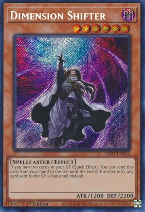 Dimension Shifter (Secret Rare) (RA01-EN014) - Secret Rare - 1st Edition - 25th Anniversary Rarity Collection