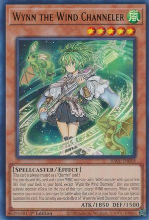 Wynn the Wind Channeler (UR) (RA01-EN018) - Ultra Rare - 1st Edition - 25th Anniversary Rarity Collection