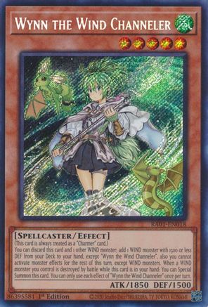 Wynn the Wind Channeler (Secret Rare) (RA01-EN018) - Secret Rare - 1st Edition - 25th Anniversary Rarity Collection