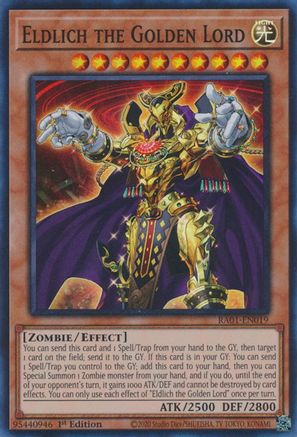 Eldlich the Golden Lord (RA01-EN019) - Super Rare - 1st Edition - 25th Anniversary Rarity Collection