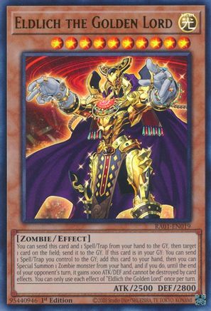 Eldlich the Golden Lord (UR) (RA01-EN019) - Ultra Rare - 1st Edition - 25th Anniversary Rarity Collection
