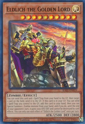 Eldlich the Golden Lord (Alternate Art) (UR) (RA01-EN019) - Ultra Rare - 25th Anniversary Rarity Collection