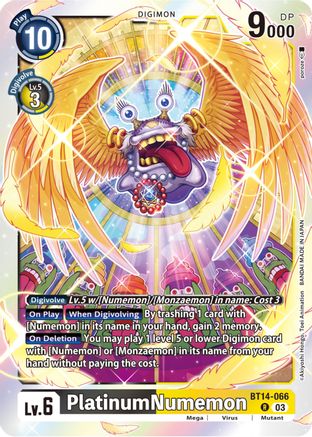 PlatinumNumemon (BT14-066) Foil Rare - Blast Ace