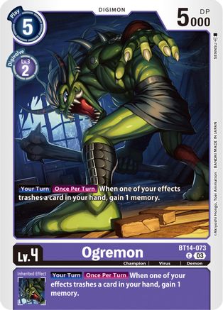 Ogremon (BT14-073)  Common - Blast Ace