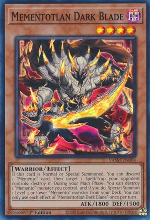 Mementotlan Dark Blade (VASM-EN004) - Super Rare - 1st Edition - Valiant Smashers