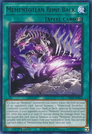 Mementotlan Bone Back (VASM-EN010) - Rare - 1st Edition - Valiant Smashers