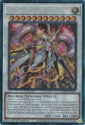 Centur-Ion Legatia (CR) (VASM-EN019) - Collector's Rare - Valiant Smashers