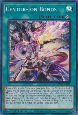 Centur-Ion Bonds (VASM-EN022) - Super Rare - 1st Edition - Valiant Smashers