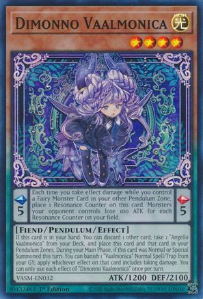 Dimonno Vaalmonica (VASM-EN032) - Super Rare - 1st Edition - Valiant Smashers