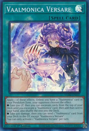 Vaalmonica Versare (VASM-EN037) - Super Rare - 1st Edition - Valiant Smashers