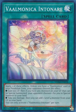 Vaalmonica Intonare (VASM-EN038) - Super Rare - 1st Edition - Valiant Smashers