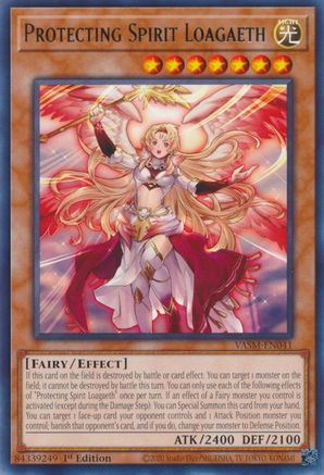 Protecting Spirit Loagaeth (VASM-EN041) - Rare - 1st Edition - Valiant Smashers