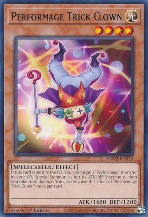 Performage Trick Clown (VASM-EN042) - Rare - 1st Edition - Valiant Smashers